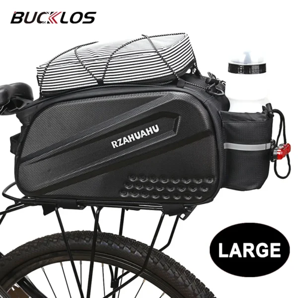 Large Bicycle Saddle Bag Big Capacity Bicycle Carrier Bag Bike Tail Rear Bags Waterproof Cycling Trunk Luggage Shoulder Handbag